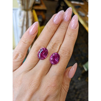 16.43 Ct.Tw.Total Carat Weight Pink Sapphire Pair from Madagascar Life Style