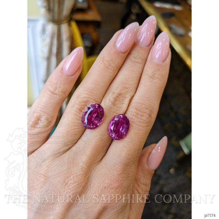 16.43 Ct.Tw. Pink Sapphire Pair from Madagascar
