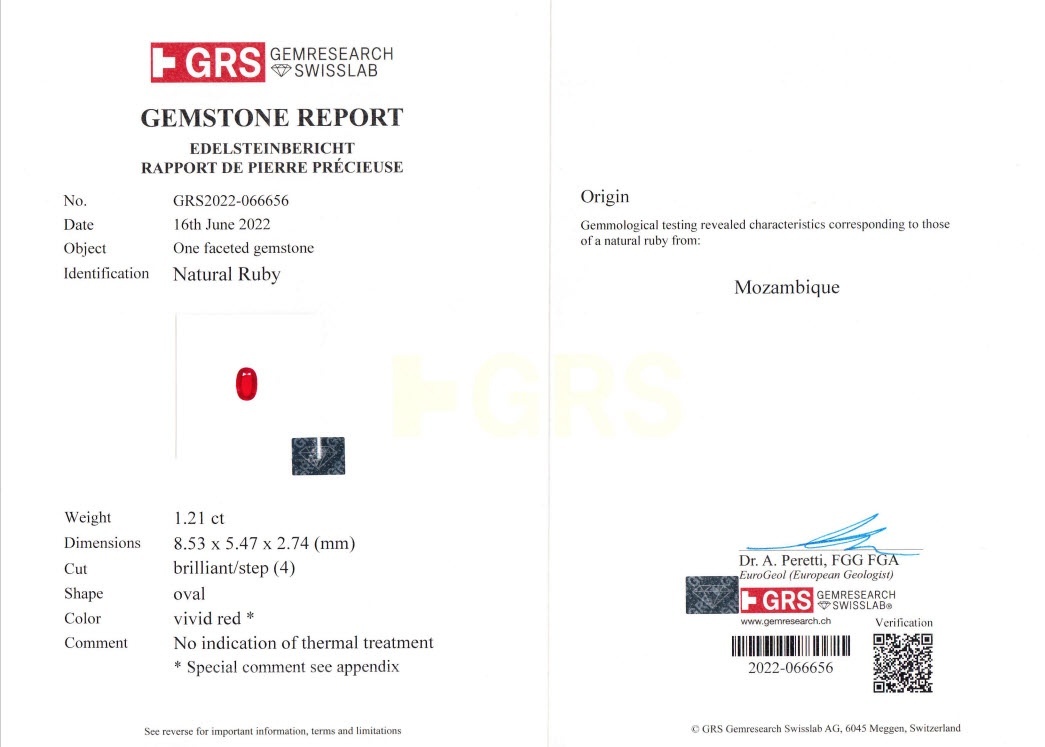 2.49 Ct.Tw. Ruby Pair from Mozambique