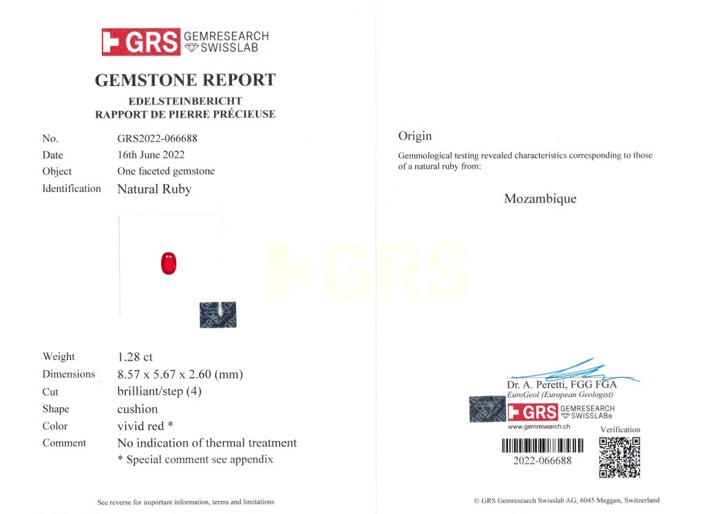 2.49 Ct.Tw. Ruby Pair from Mozambique