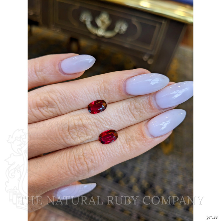 2.49 Ct.Tw. Ruby Pair from Mozambique