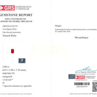 4.24 Ct.Tw.Total Carat Weight Ruby Pair from Mozambique Scan Report