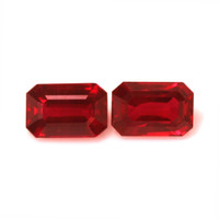 4.24 Ct.Tw.Total Carat Weight Ruby Pair from Mozambique Video