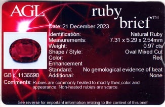 2.11 Ct.Tw. Ruby Pair from Mozambique