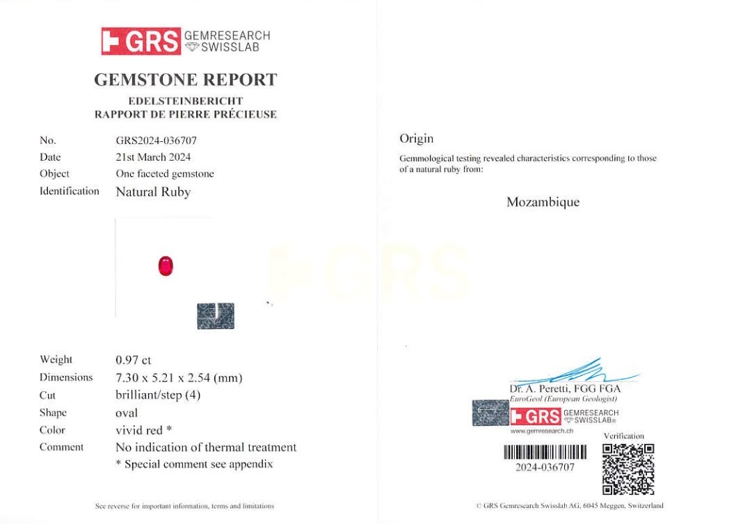 2.11 Ct.Tw. Ruby Pair from Mozambique