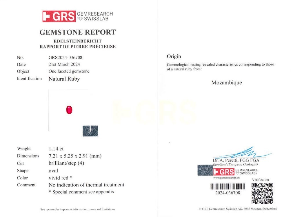 2.11 Ct.Tw. Ruby Pair from Mozambique