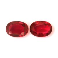 2.11 Ct.Tw.Total Carat Weight Ruby Pair from Mozambique Video