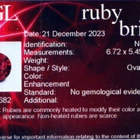 2.18 Ct.Tw.Total Carat Weight Ruby Pair from Mozambique Scan Report