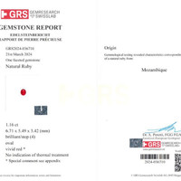 2.18 Ct.Tw.Total Carat Weight Ruby Pair from Mozambique Scan Report