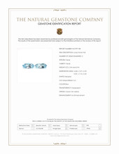 7.88 Ct.Tw.Total Carat Weight Blue Topaz Pair from Ceylon (Sri Lanka) Scan Report
