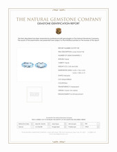 7.16 Ct.Tw.Total Carat Weight Blue Topaz Pair from Ceylon (Sri Lanka) Scan Report