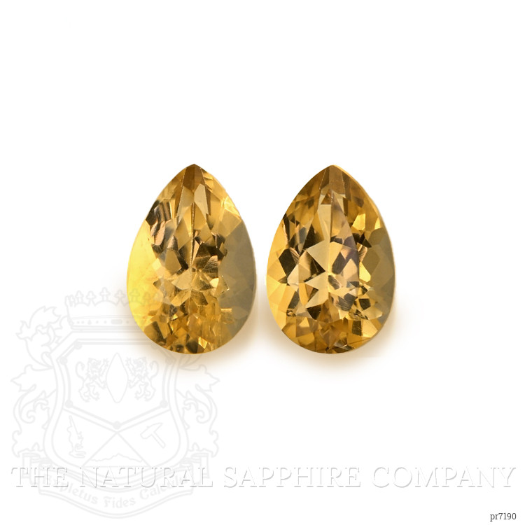 11.85 Ct.Tw. Citrine Pair from Ceylon (Sri Lanka)