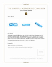 15.81&nbsp;Ct.Tw.Total Carat Weight Topaz Pair from Ceylon (Sri Lanka) Appraisal