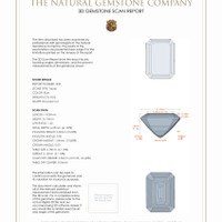 16.23 Ct.Tw.Total Carat Weight Topaz Pair from Ceylon (Sri Lanka) 3 D Scan Report