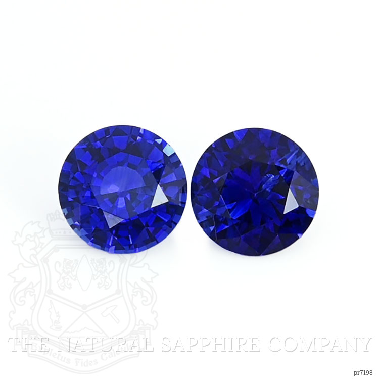 0.77 Ct.Tw. Blue Sapphire Pair from Ceylon (Sri Lanka)