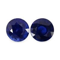 1.10&nbsp;Ct.Tw.Total Carat Weight Blue Sapphire Pair from Ceylon (Sri Lanka) Video