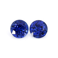 0.70&nbsp;Ct.Tw.Total Carat Weight Blue Sapphire Pair from Ceylon (Sri Lanka) Video