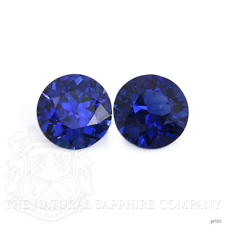 0.52 Ct.Tw. Blue Sapphire Pair from Ceylon (Sri Lanka)
