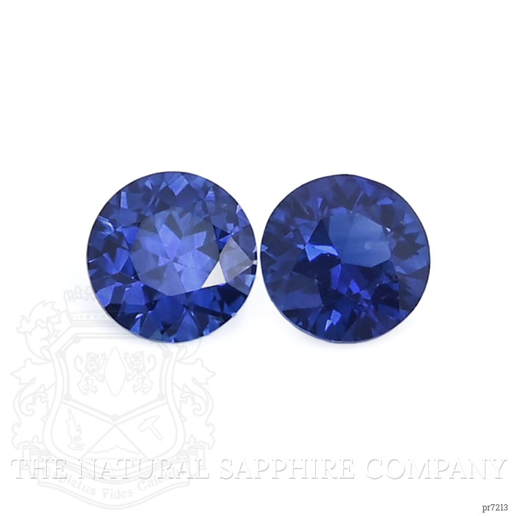 0.81 Ct.Tw. Blue Sapphire Pair from Ceylon (Sri Lanka)