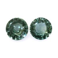 1.20&nbsp;Ct.Tw.Total Carat Weight Bluish Green Sapphire Pair from Ceylon (Sri Lanka) Video