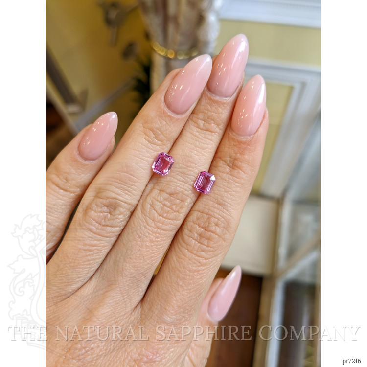 2.00 Ct.Tw. Pink Sapphire Pair from Ceylon (Sri Lanka)