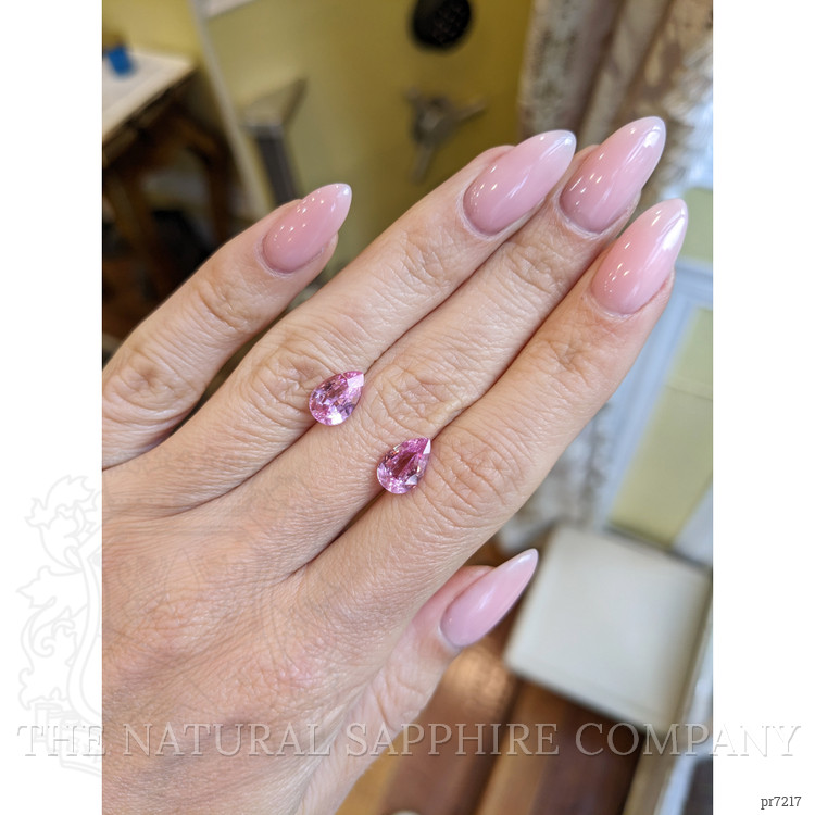 4.04 Ct.Tw. Pink Sapphire Pair from Ceylon (Sri Lanka)