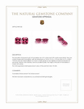 10.06 Ct.Tw.Total Carat Weight Pink Tourmaline Pair from Ceylon (Sri Lanka) Appraisal
