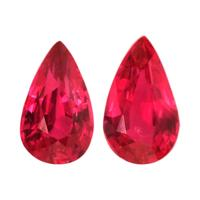 2.05 Ct.Tw.Total Carat Weight Ruby Pair from Mozambique Video