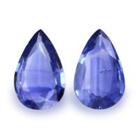 1.36&nbsp;Ct.Tw.Total Carat Weight Blue Sapphire Pair from Ceylon (Sri Lanka) Video
