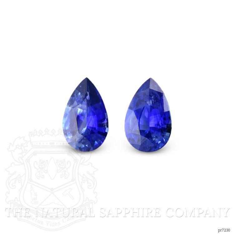 1.83 Ct.Tw. Blue Sapphire Pair from Ceylon (Sri Lanka)