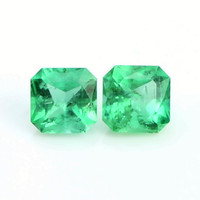 2.94 Ct.Tw.Total Carat Weight Emerald Pair from Zambia Video
