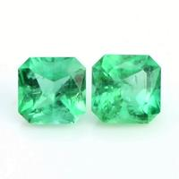2.94 Ct.Tw.Total Carat Weight Emerald Pair from Zambia Video
