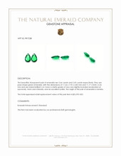 5.11 Ct.Tw.Total Carat Weight Emerald Pair from Zambia Appraisal