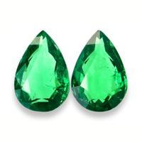 5.11 Ct.Tw.Total Carat Weight Emerald Pair from Zambia Video