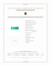 2.27 Ct.Tw.Total Carat Weight Emerald Pair from Brazil Scan Report