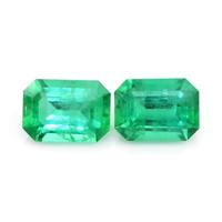 2.27 Ct.Tw.Total Carat Weight Emerald Pair from Brazil Video