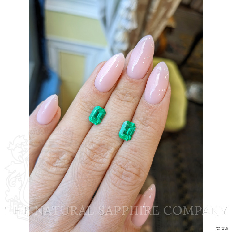 2.27 Ct.Tw. Emerald Pair from Brazil