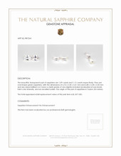 2.21 Ct.Tw.Total Carat Weight Green Sapphire Pair from Ceylon (Sri Lanka) Appraisal