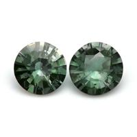 1.04&nbsp;Ct.Tw.Total Carat Weight Green Sapphire Pair from Ceylon (Sri Lanka) Video
