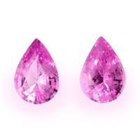 1.36&nbsp;Ct.Tw.Total Carat Weight Pink Sapphire Pair from Ceylon (Sri Lanka) Video