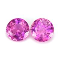 2.04&nbsp;Ct.Tw.Total Carat Weight Pink Sapphire Pair from Ceylon (Sri Lanka) Video
