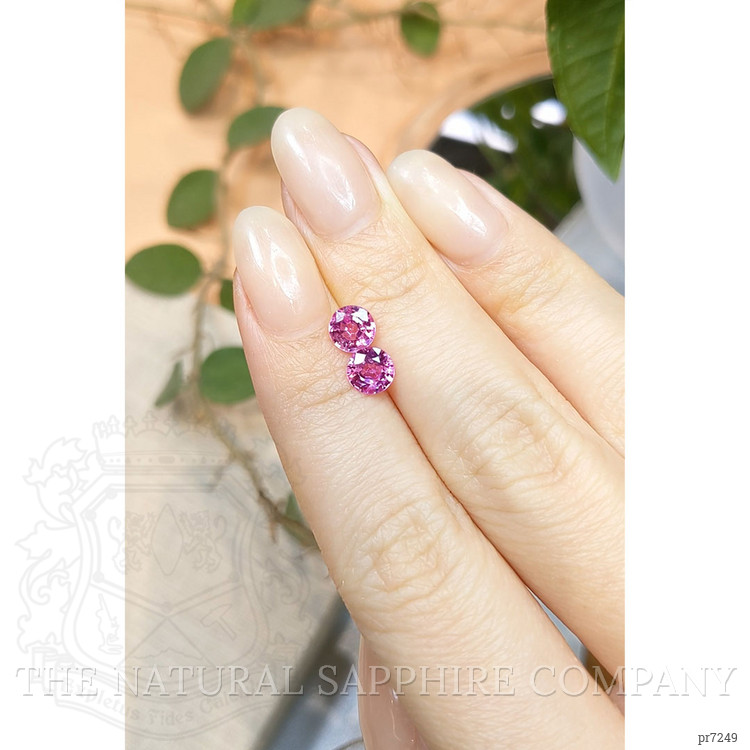 1.78 Ct.Tw. Pink Sapphire Pair from Ceylon (Sri Lanka)