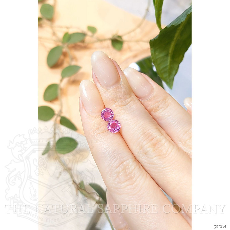 1.81 Ct.Tw. Pink Sapphire Pair from Ceylon (Sri Lanka)