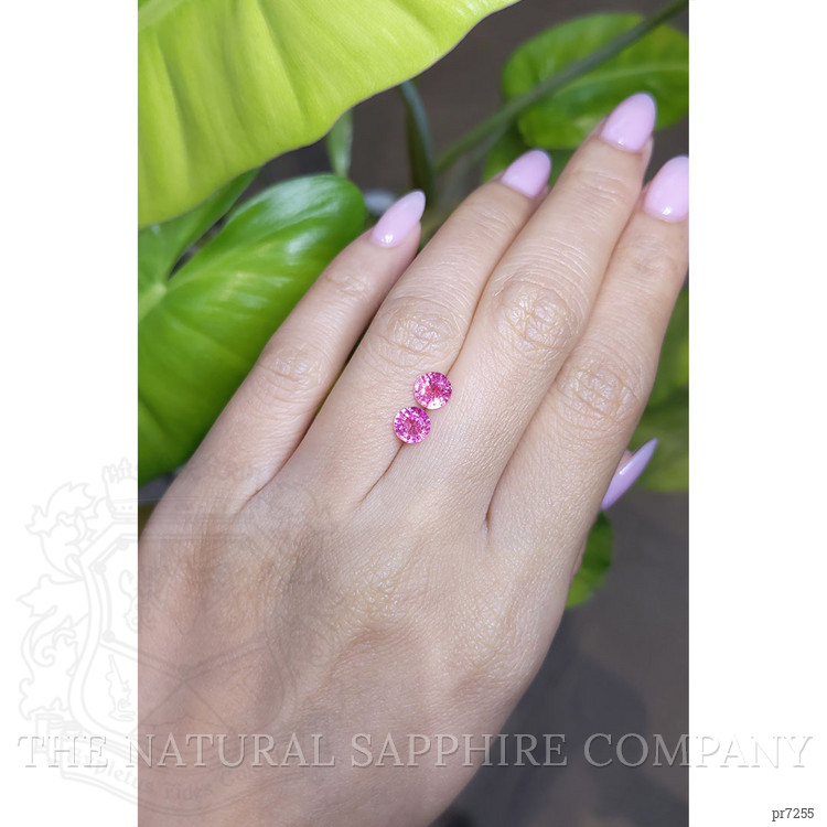 1.80 Ct.Tw. Pink Sapphire Pair from Ceylon (Sri Lanka)
