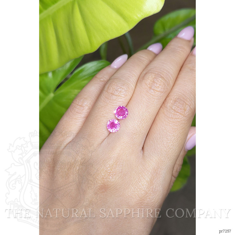 2.10 Ct.Tw. Pink Sapphire Pair from Ceylon (Sri Lanka)