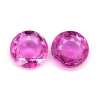 2.19&nbsp;Ct.Tw.Total Carat Weight Pink Sapphire Pair from Ceylon (Sri Lanka) Video