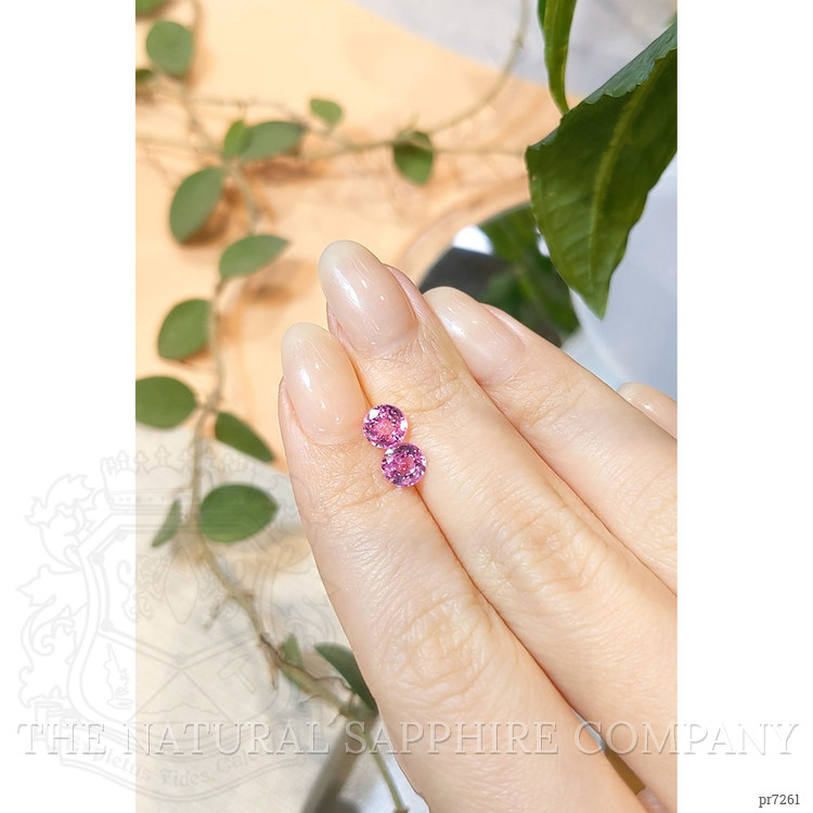 1.98 Ct.Tw. Pink Sapphire Pair from Ceylon (Sri Lanka)