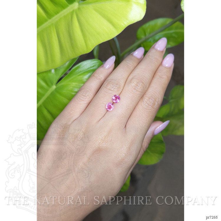 2.10 Ct.Tw. Pink Sapphire Pair from Ceylon (Sri Lanka)