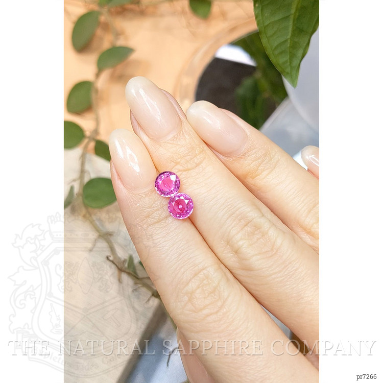 2.51 Ct.Tw. Pink Sapphire Pair from Ceylon (Sri Lanka)