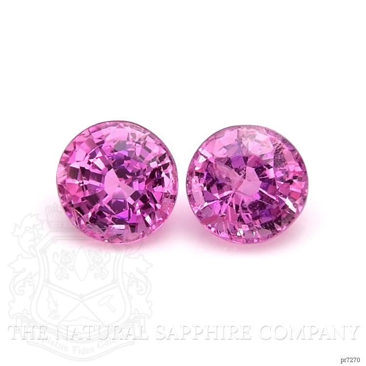 1.67 Ct.Tw. Pink Sapphire Pair from Ceylon (Sri Lanka)